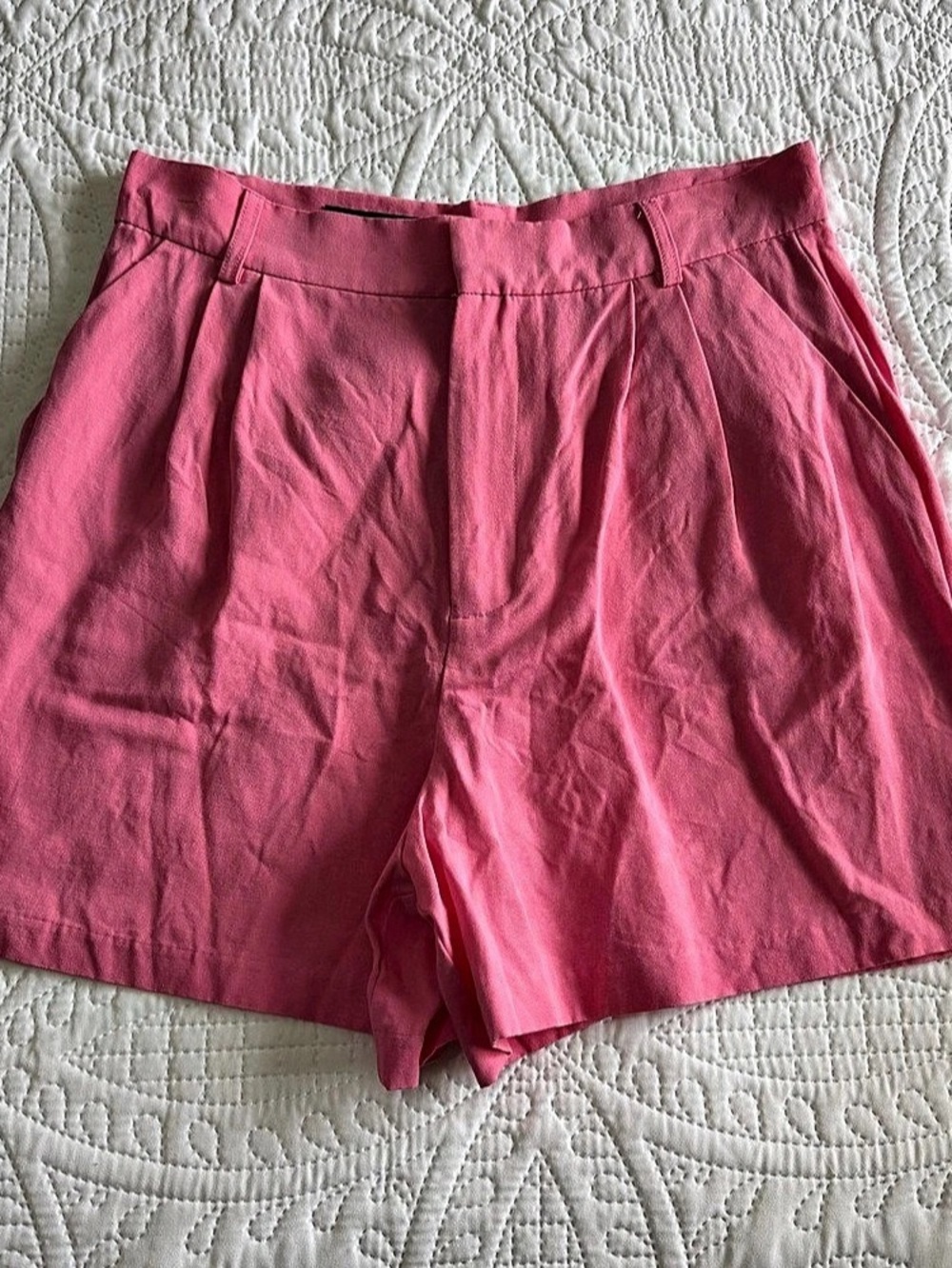 Zara High Waist Pink Shorts